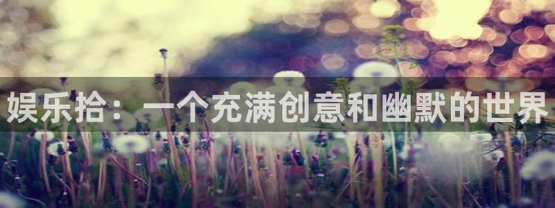 富邦娱乐：娱乐拾：一个充满创意和幽默的世界